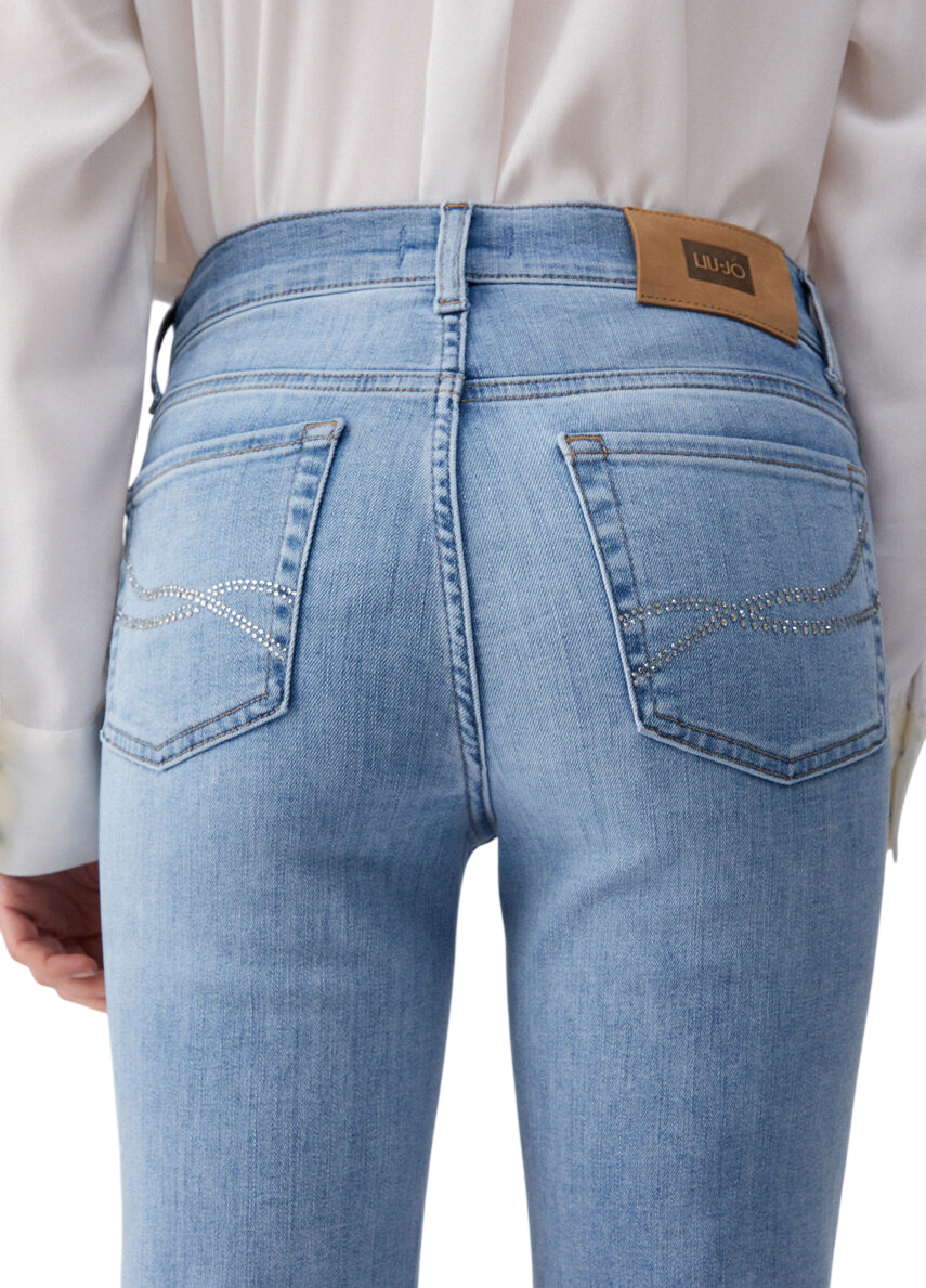 Liu Jo jeans slim cropped Slim lavaggio blu chiaro UA6066DS081 79029 LIU JO