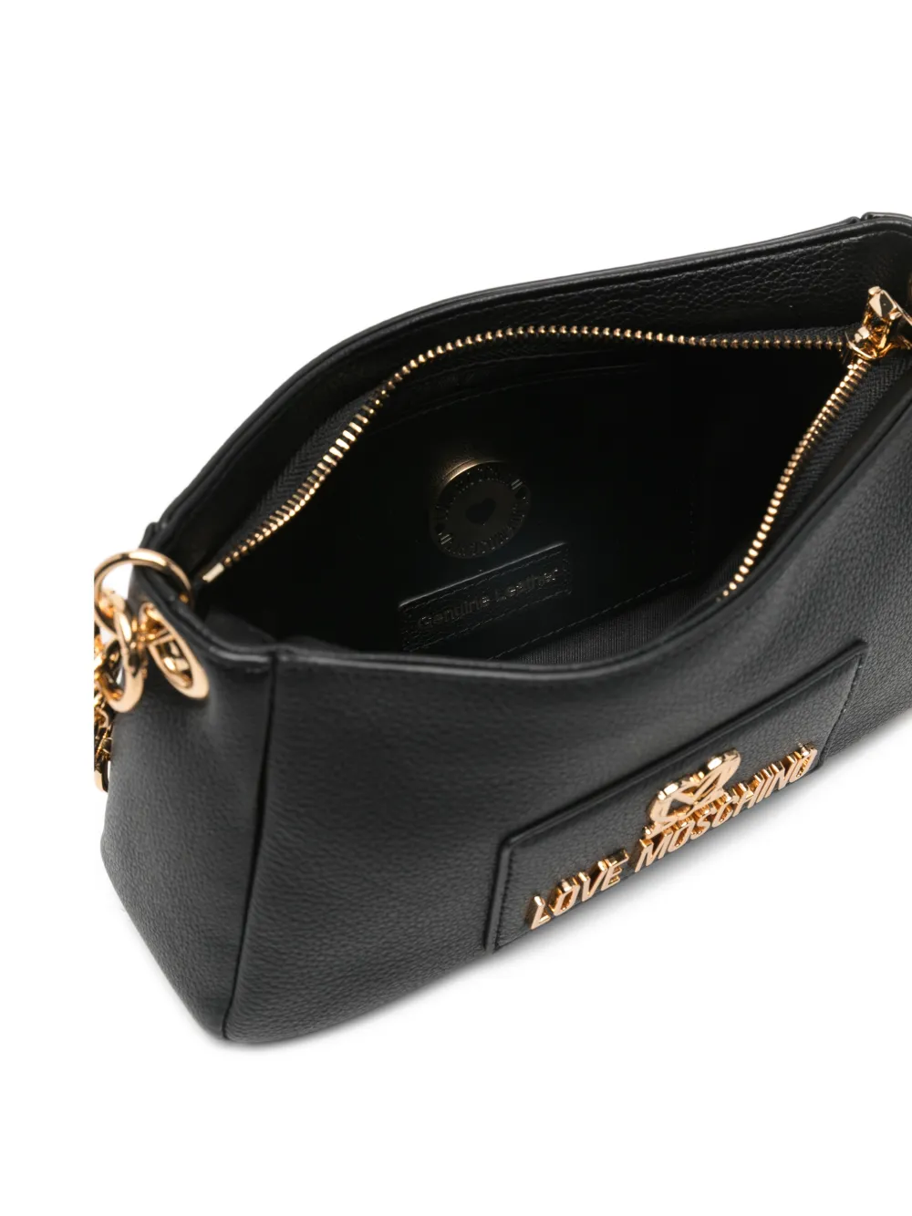 Love Moschino borsa a spalla in ecopelle martellata nero JC4167PP1O-L12 00A MOSCHINO LOVE