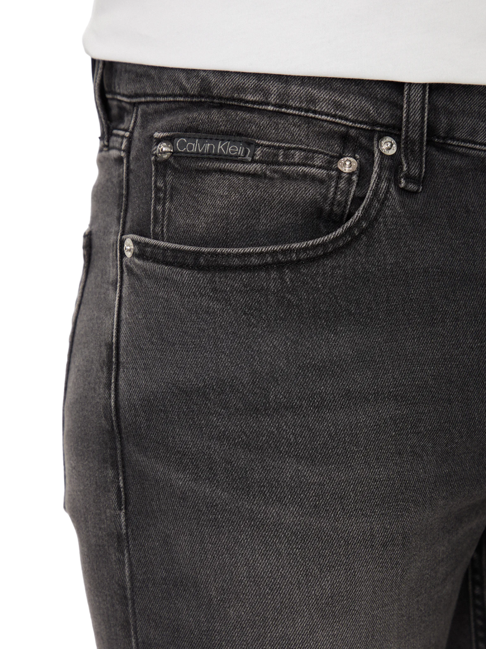 Calvin Klein Jeans jeans Taper slim lavaggio nero J30J326360 1BY Calvin Klein Jeans
