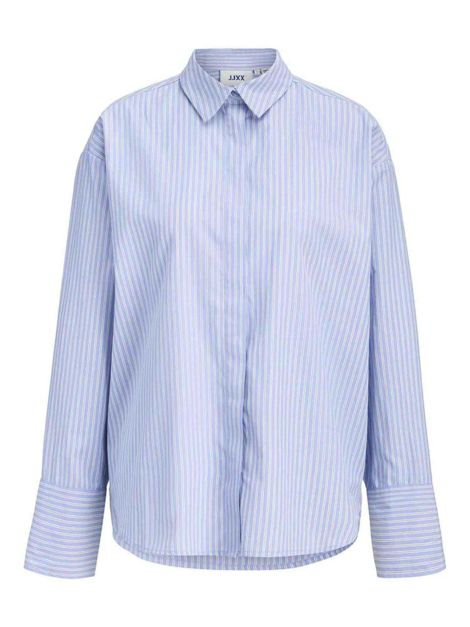 Jjxx camicia donna in fantasia a righe celeste 12270951 HYDRANGEA-STRIPES JJXX