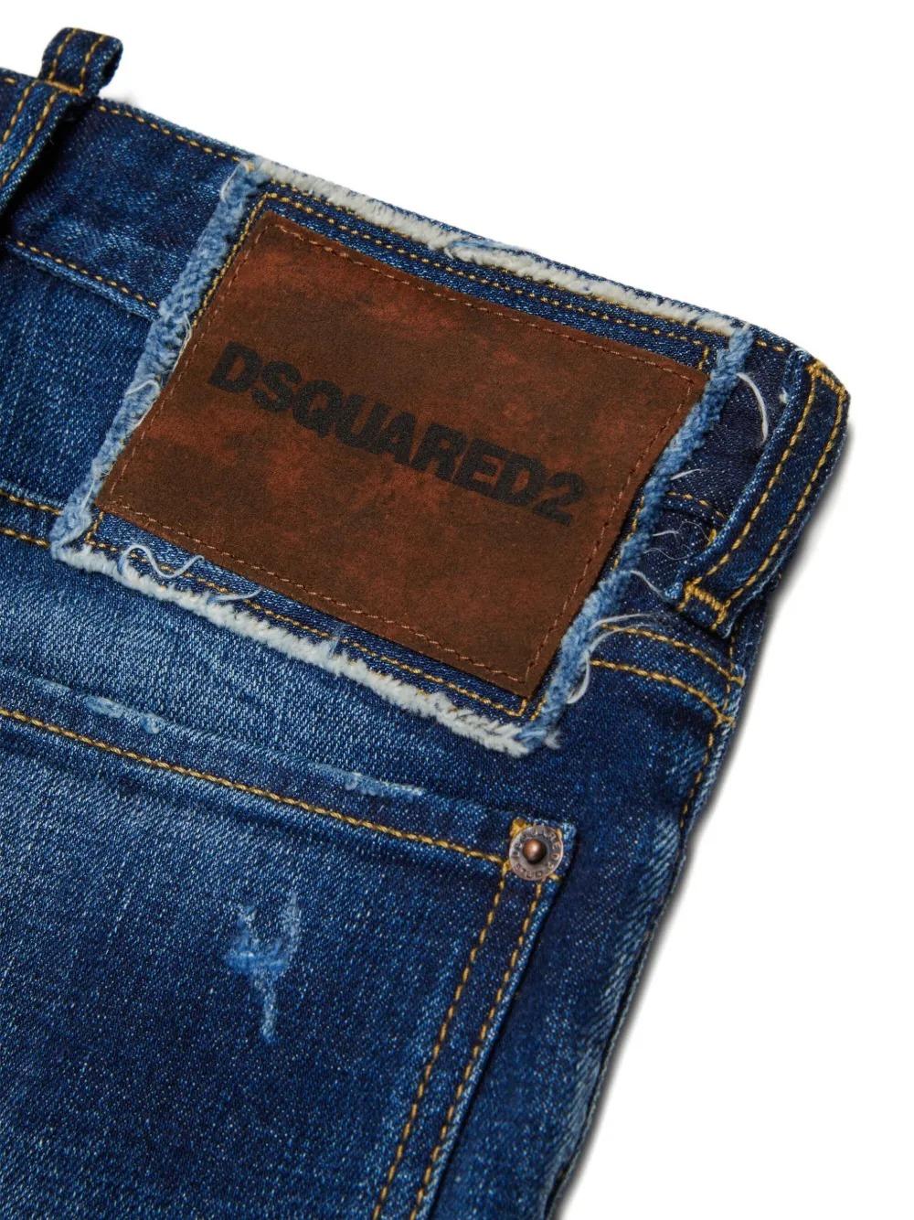 Dsquared2 jeans gamba dritta lavaggio blu DQ2241-D0AER DQ01 DSQUARED2