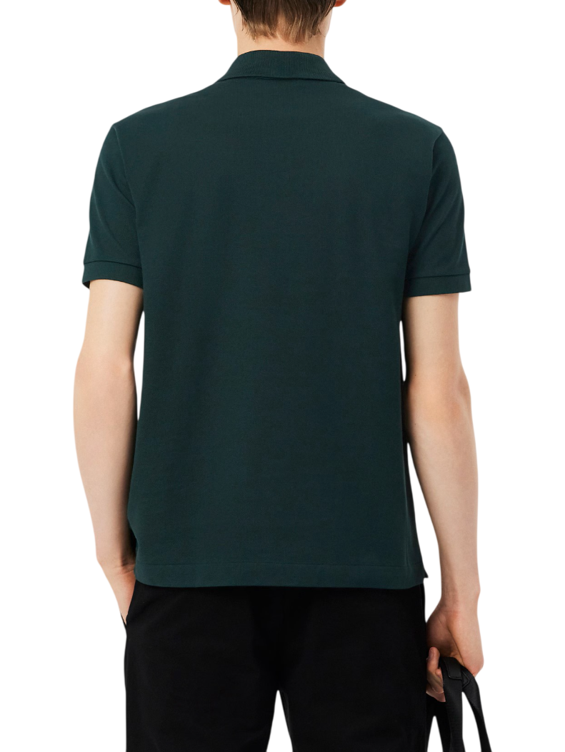 Lacoste polo manica corta 12.12 in piquè verde scuro 1212 AFK LACOSTE