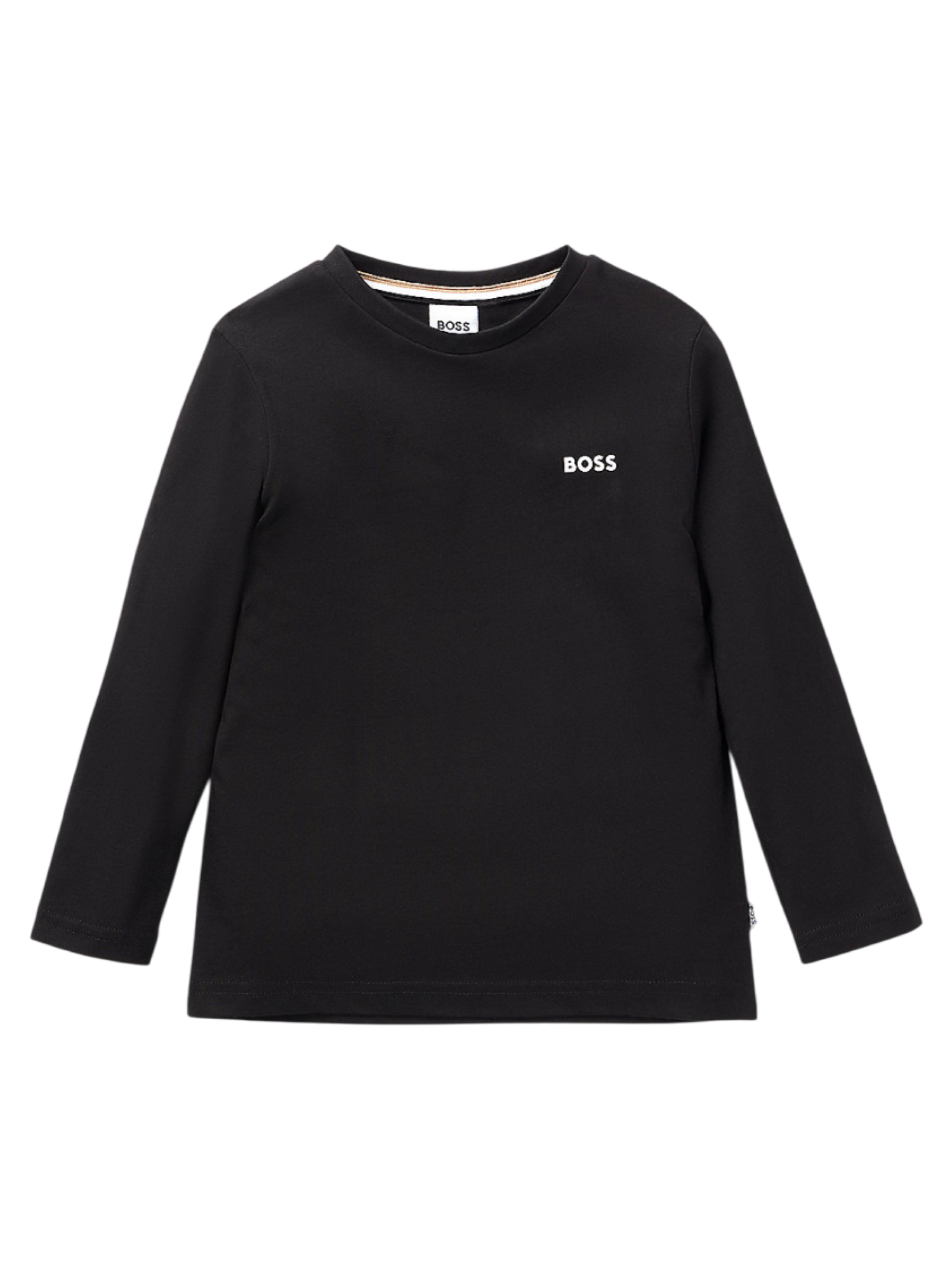 Boss T-shirt manica lunga con mini logo nero J51212 NERO BOSS