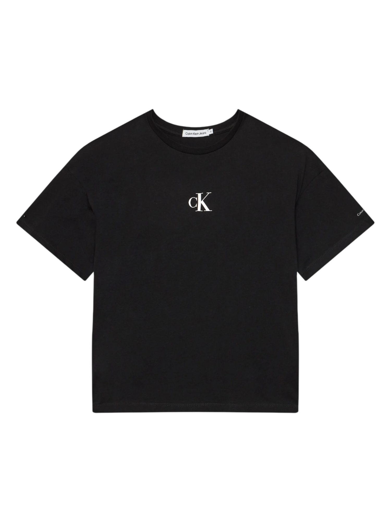 Calvin Klein Jeans T-shirt bambina manica corta nero IG0IG02136 BEH Calvin Klein Jeans