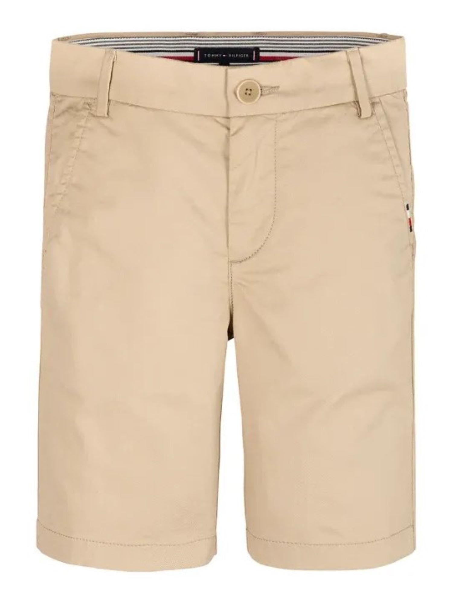 Tommy Hilfiger bermuda chino in cotone beige KB0KB09641 RBT Tommy Hilfiger