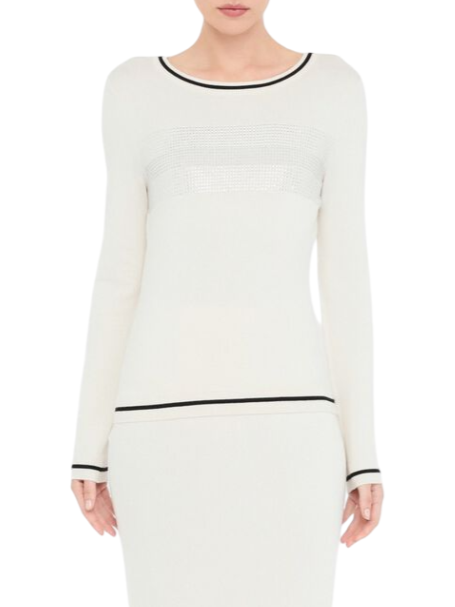 Liu Jo maglia donna con strass ecrù TF5209MS49I 03N76 LIU JO