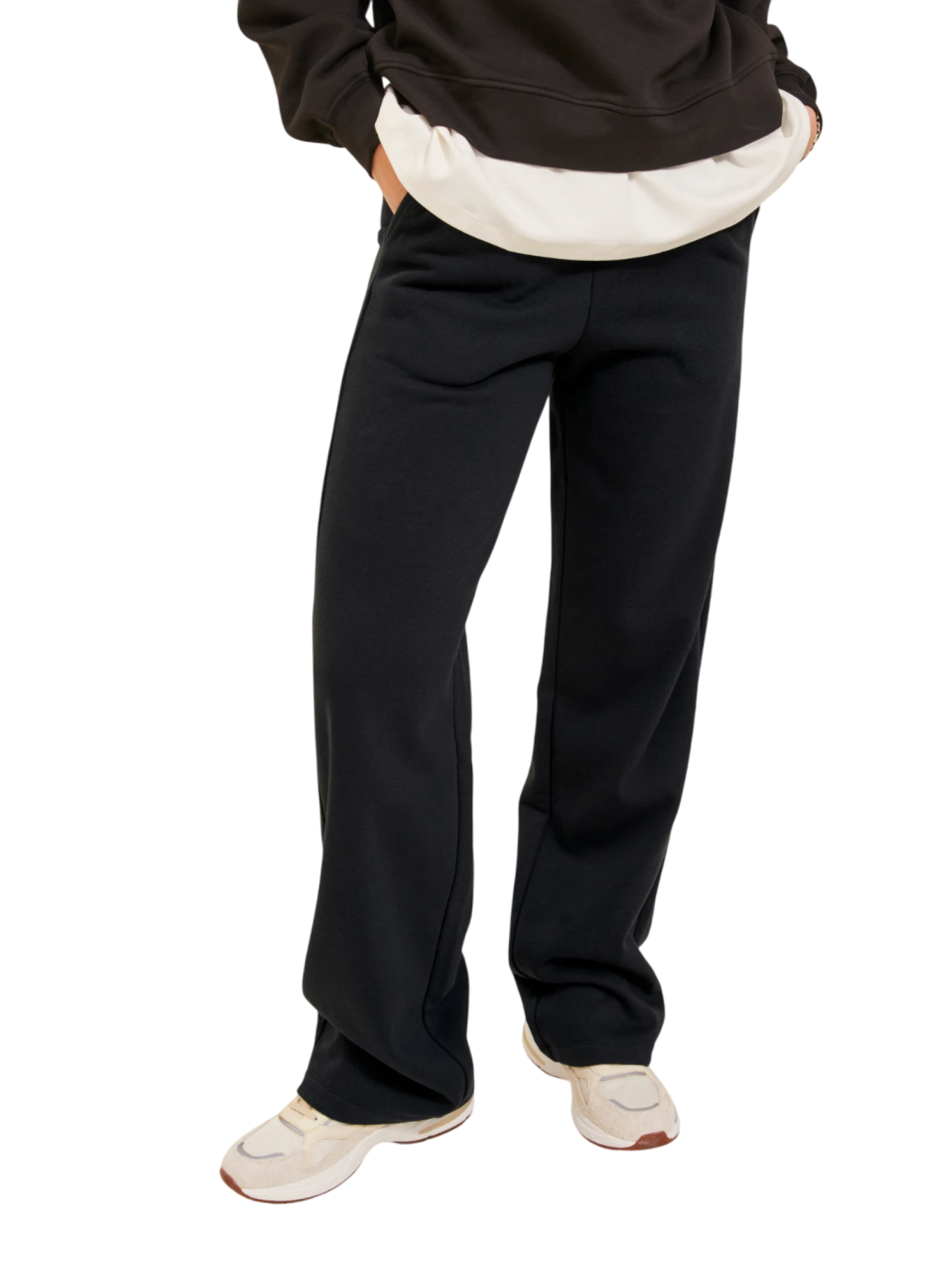 Jjxx pantaloni donna in felpa nero 12238611 BLACK JJXX