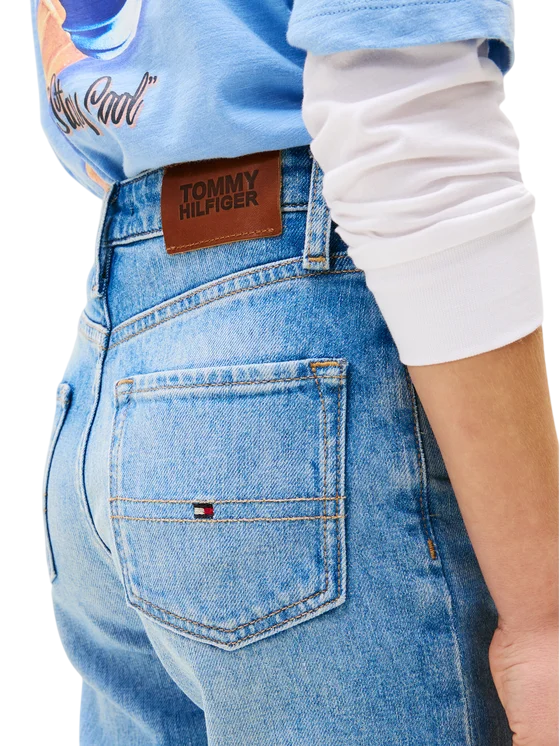 Tommy Hilfiger jeans Skater gamba dritta lavaggio blu KB0KB10020 1A5 Tommy Hilfiger
