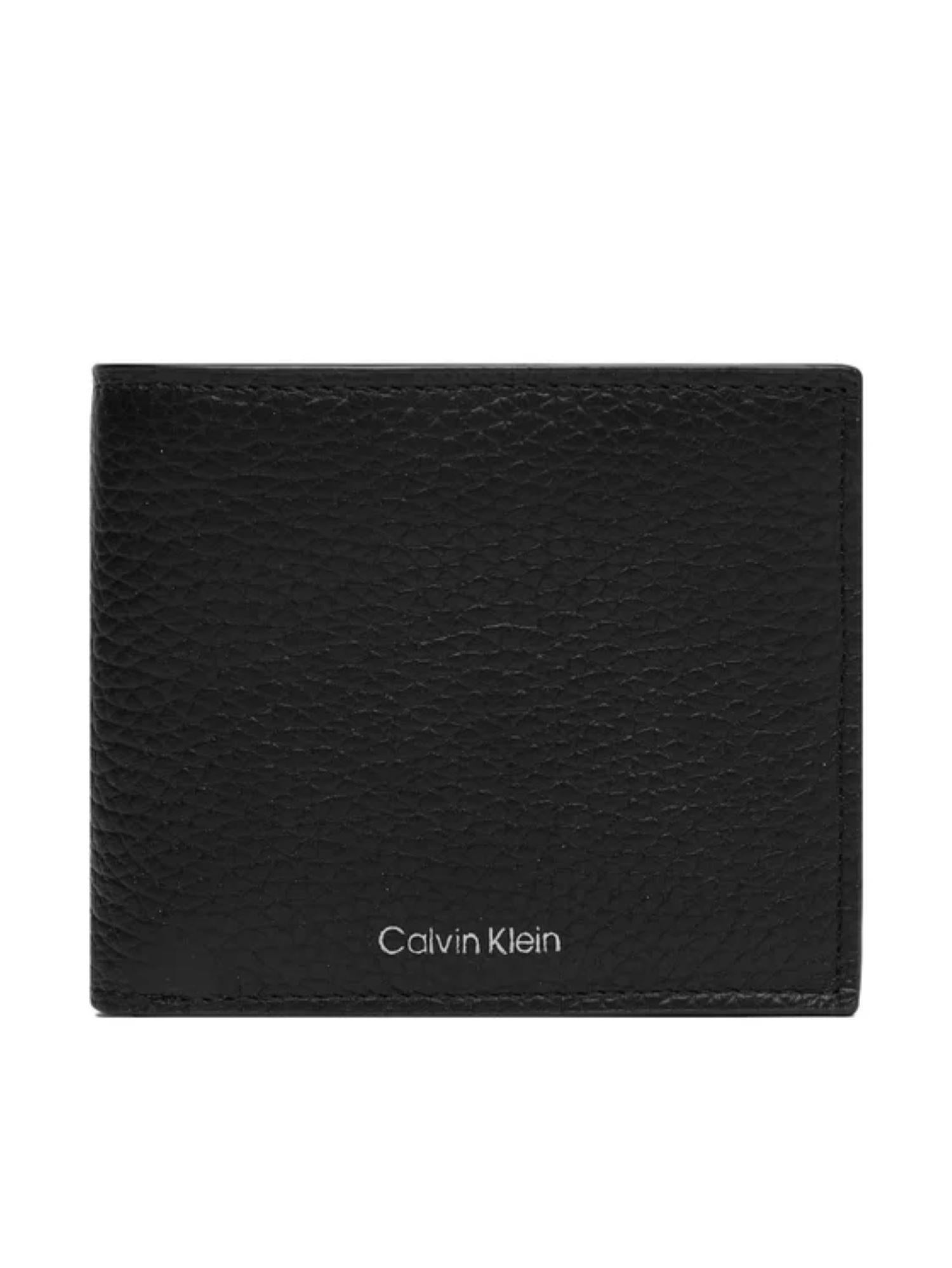 Calvin Klein portafogli in pelle martellata nero LV04D1138G UB1 Calvin Klein Accessori