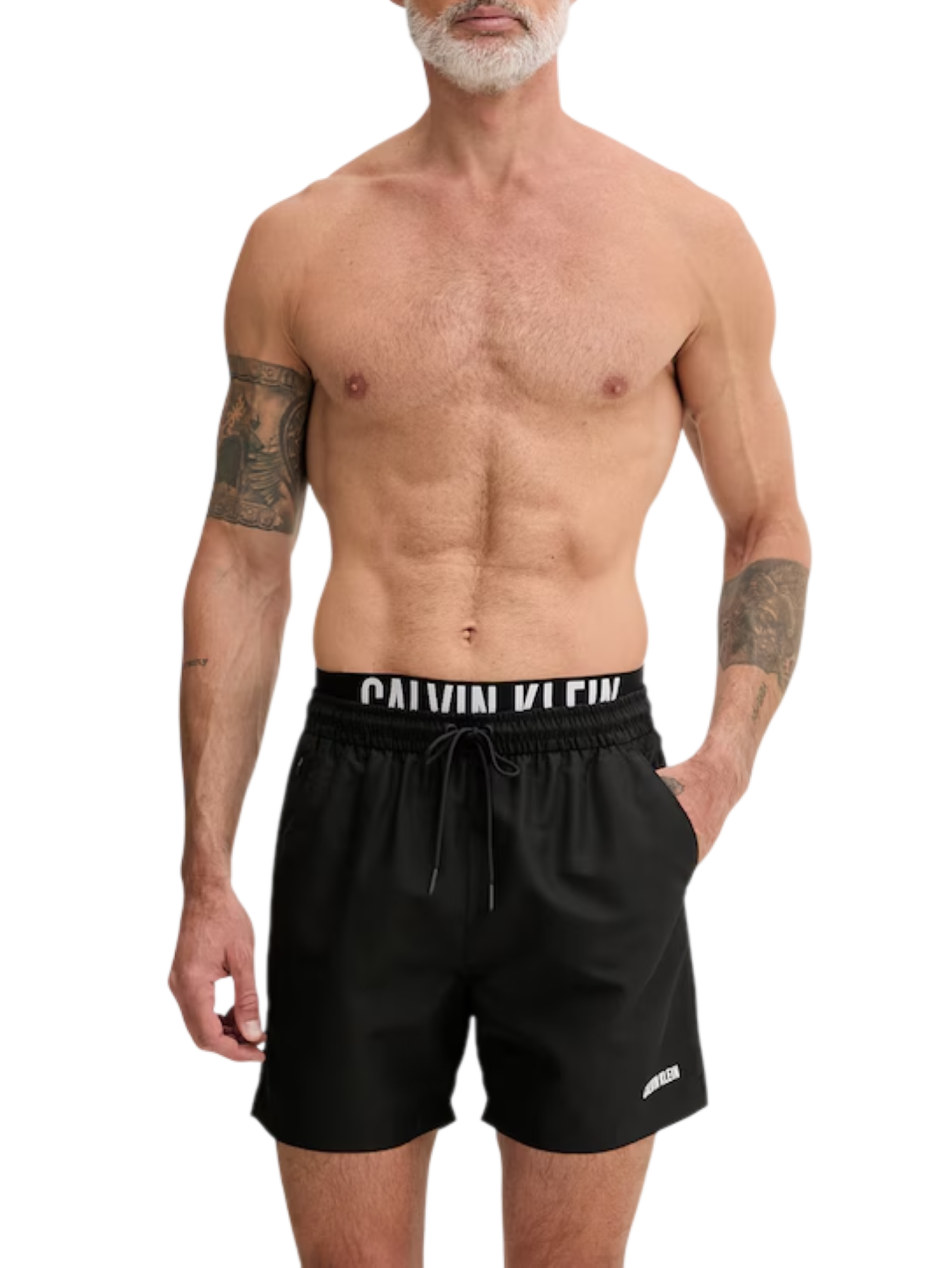Calvin Klein boxer mare uomo con fascia logata nero LV00N61015 UB1 Calvin Klein Beachwear