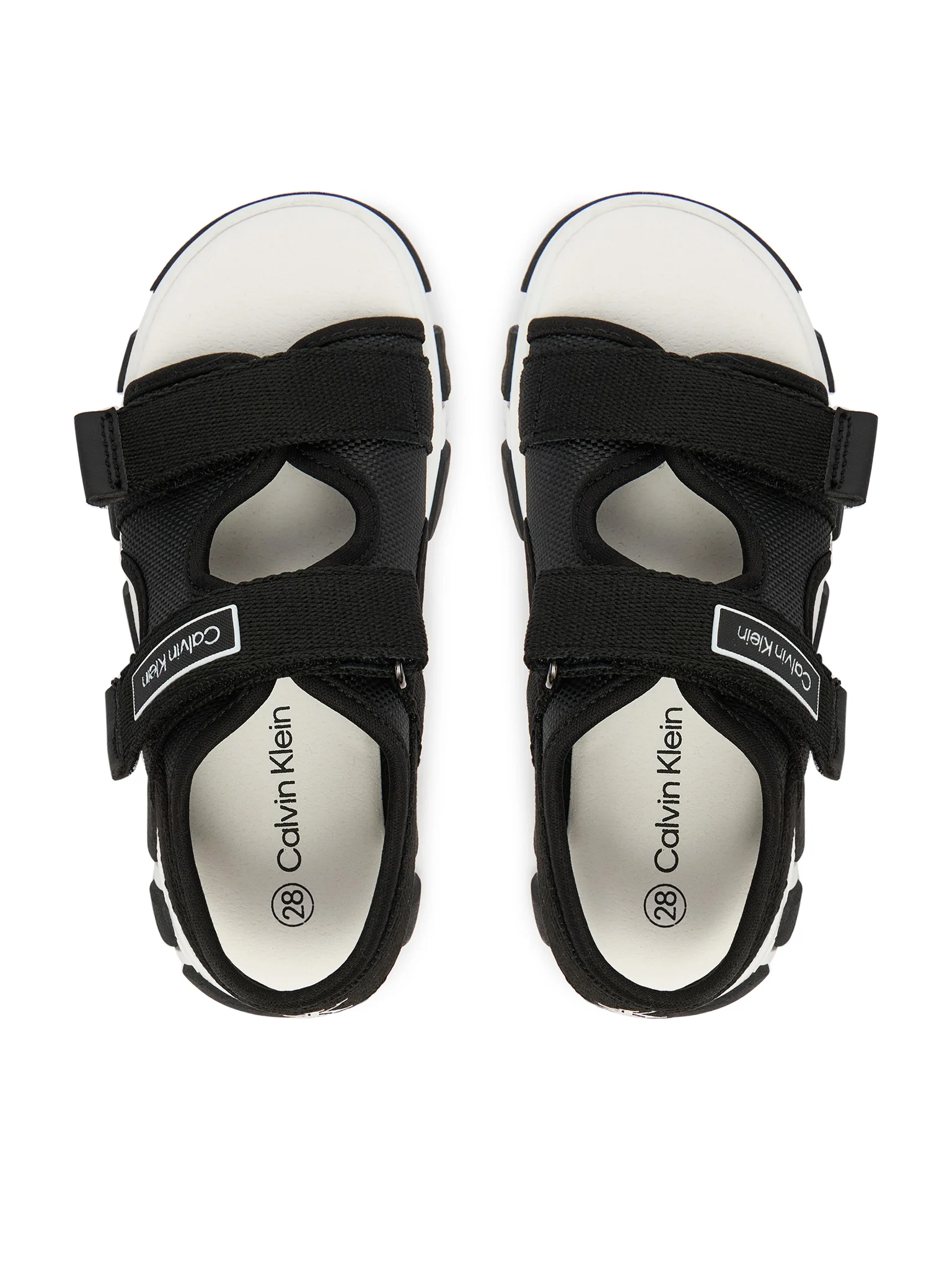 Calvin Klein sandali bambino con strappi nero V1B2-83321-1564 999 Calvin Klein Footwear