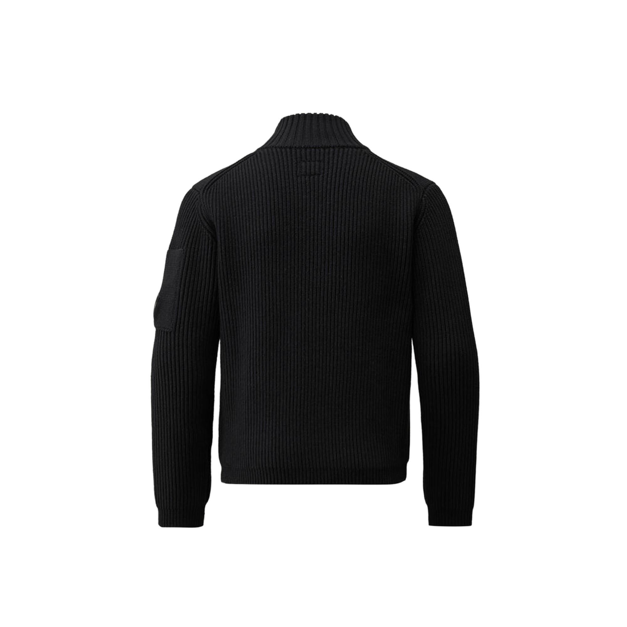 C.P. Company maglia bambino a costine con zip nero CUW00G-LHE76 60100 C.P. COMPANY U16