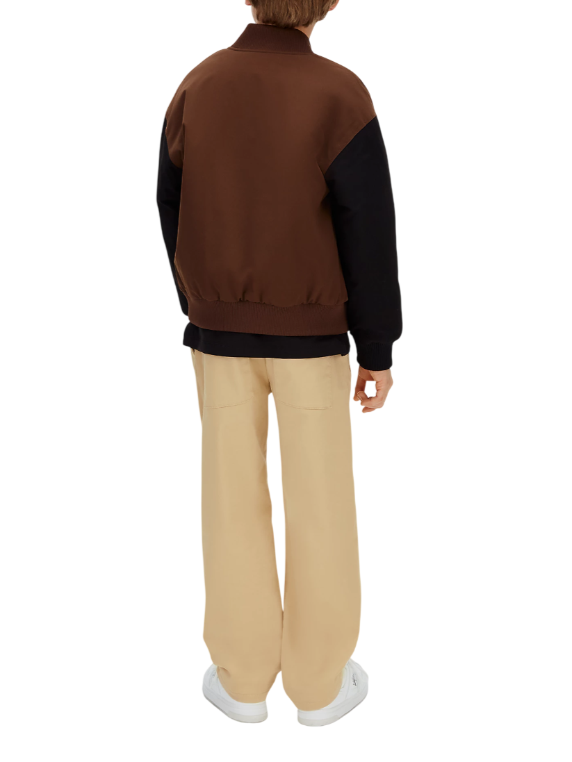 Calvin Klein Jeans pantaloni bambino gamba dritta cammello IB0IB02604 ACA Calvin Klein Jeans