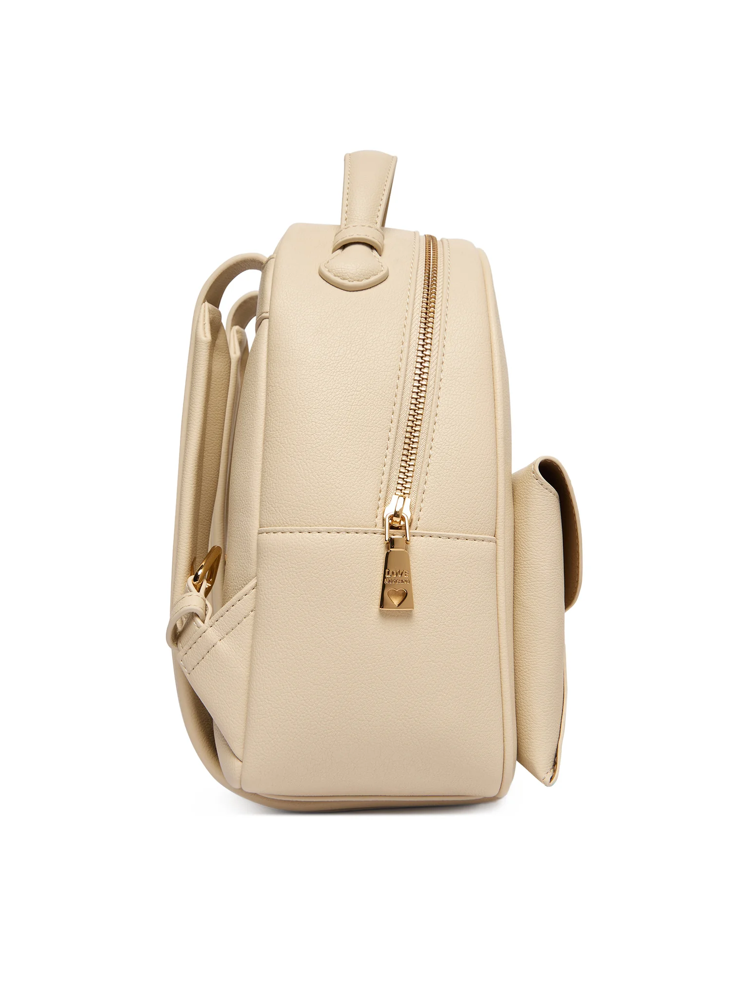 Love Moschino zaino donna in ecopelle con tasca beige chiaro JC4137PP1O-LQ0 110 MOSCHINO LOVE