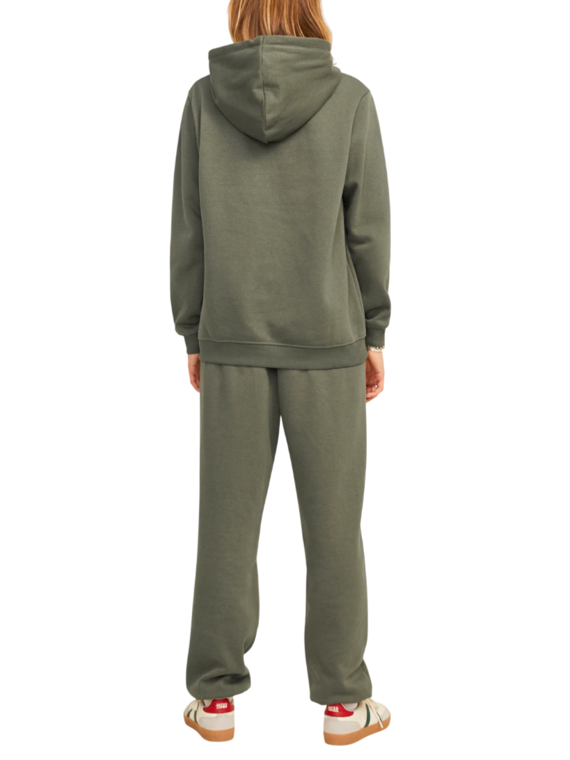 Jjxx felpa donna con cappuccio Jxabbie verde militare 12223961 GRAPE LEAF JJXX