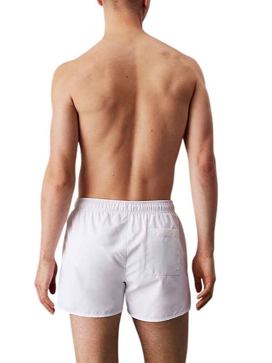Calvin Klein boxer mare corti con logo monogram bianco KM0KM01099 YCD Calvin Klein Beachwear