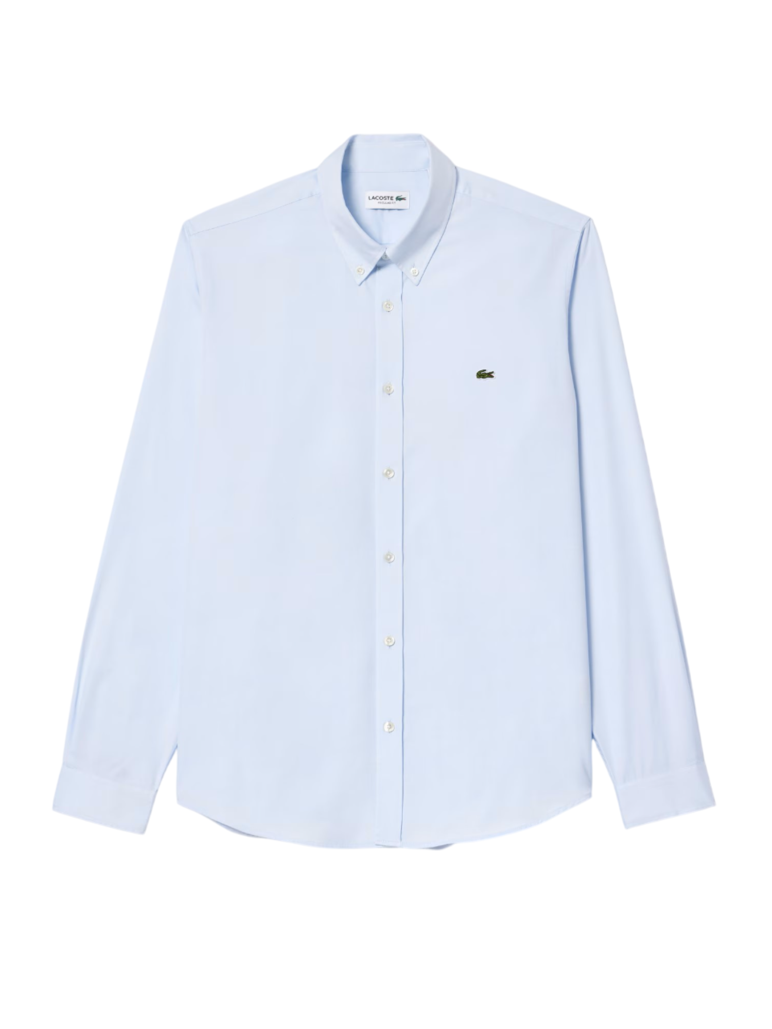 Lacoste camicia uomo manica lunga in cotone celeste CH2933 HBP LACOSTE