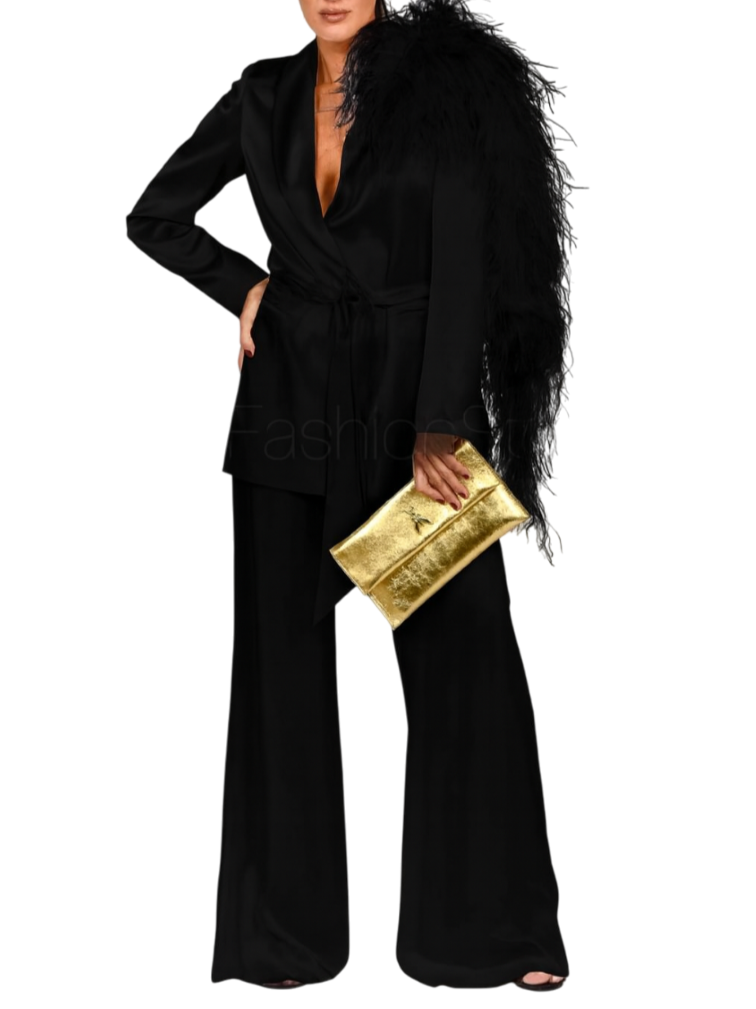 Alessandro Legora completo elegante giacca e pantaloni satin nero AT139-15 NERO A.LEGORA