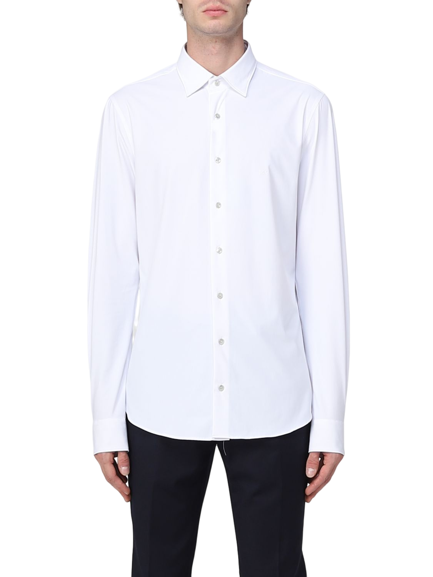 Michael Kors Camicia slim fit Performance in nylon stretch Bianco MD0MD91399 M100 MICHAEL KORS