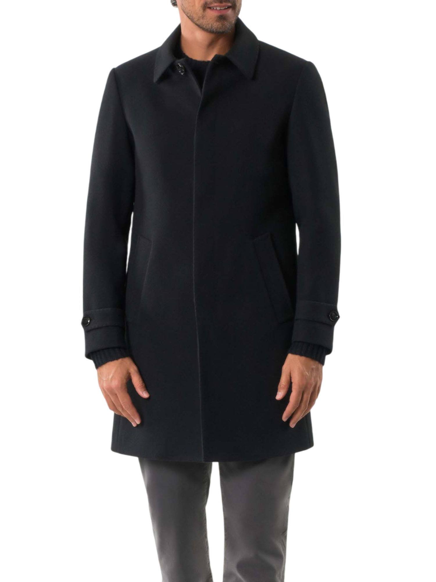 Mulish cappotto uomo monopetto nero LASVEGAS-MCP104 NERO MULISH