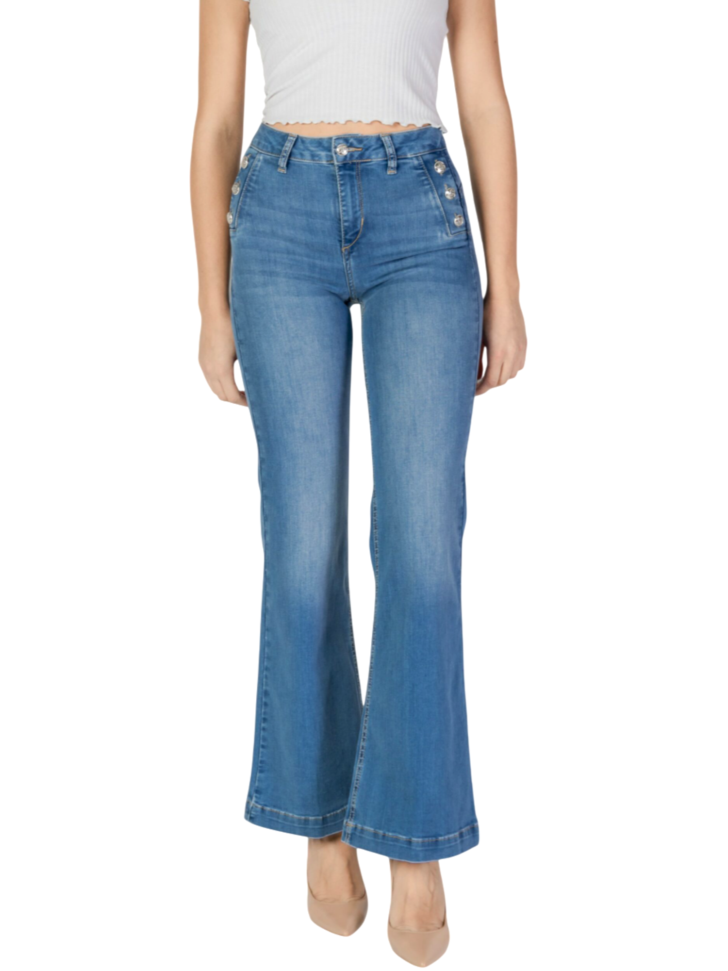 Liu Jo jeans a zampa in denim stretch lavaggio blu UA5111D4874 77121 LIU JO