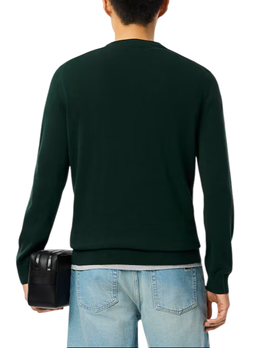 Lacoste maglia girocollo uomo verde AH1985 YZP LACOSTE