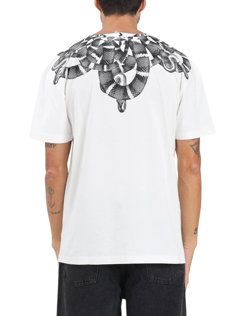 County of Milan T-shirt uomo con stampa snake panna CAMATH041 013 COUNTY OF MILAN