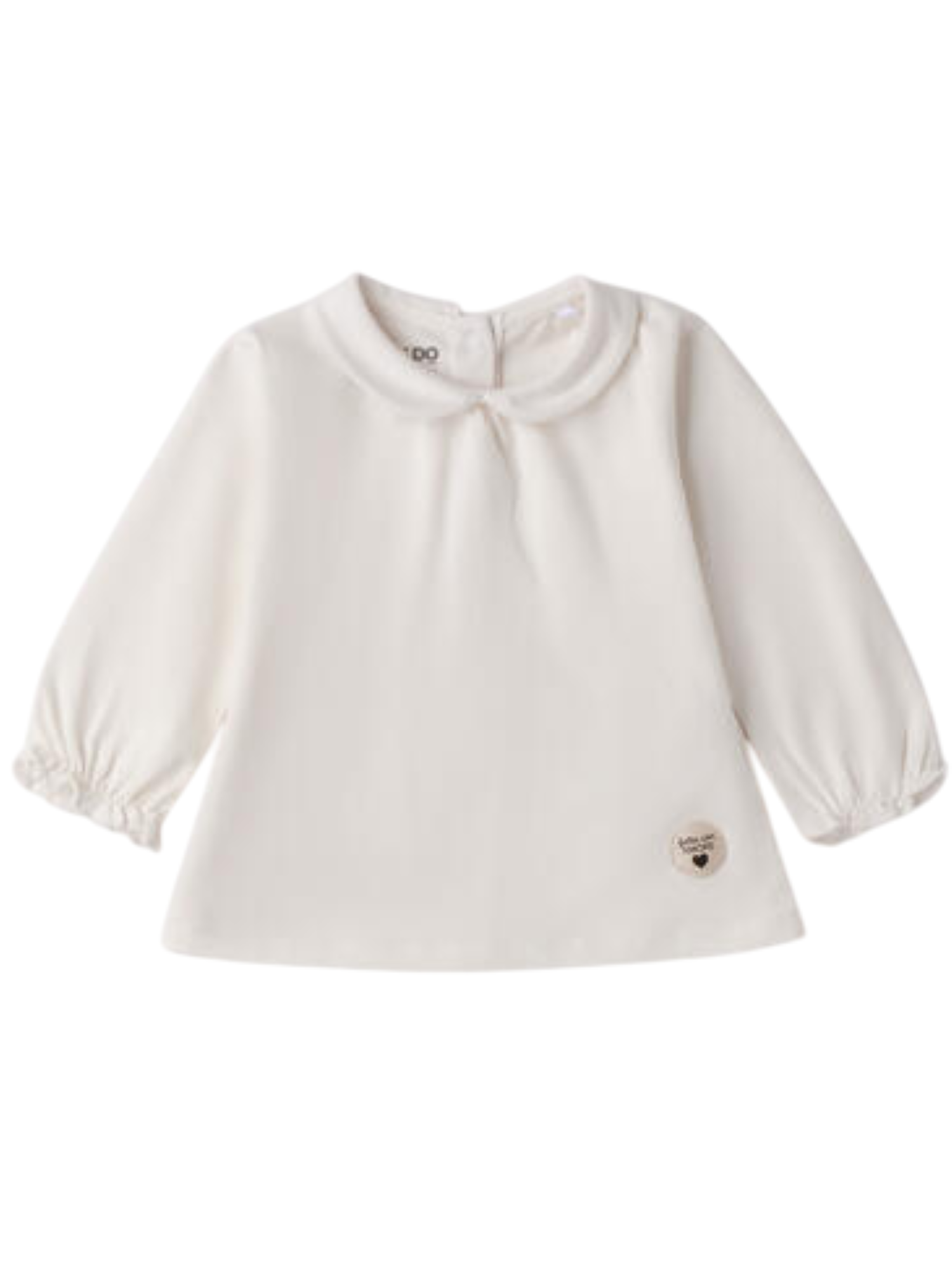 iDo T-shirt manica lunga neonata panna 4F079 0112 iDO