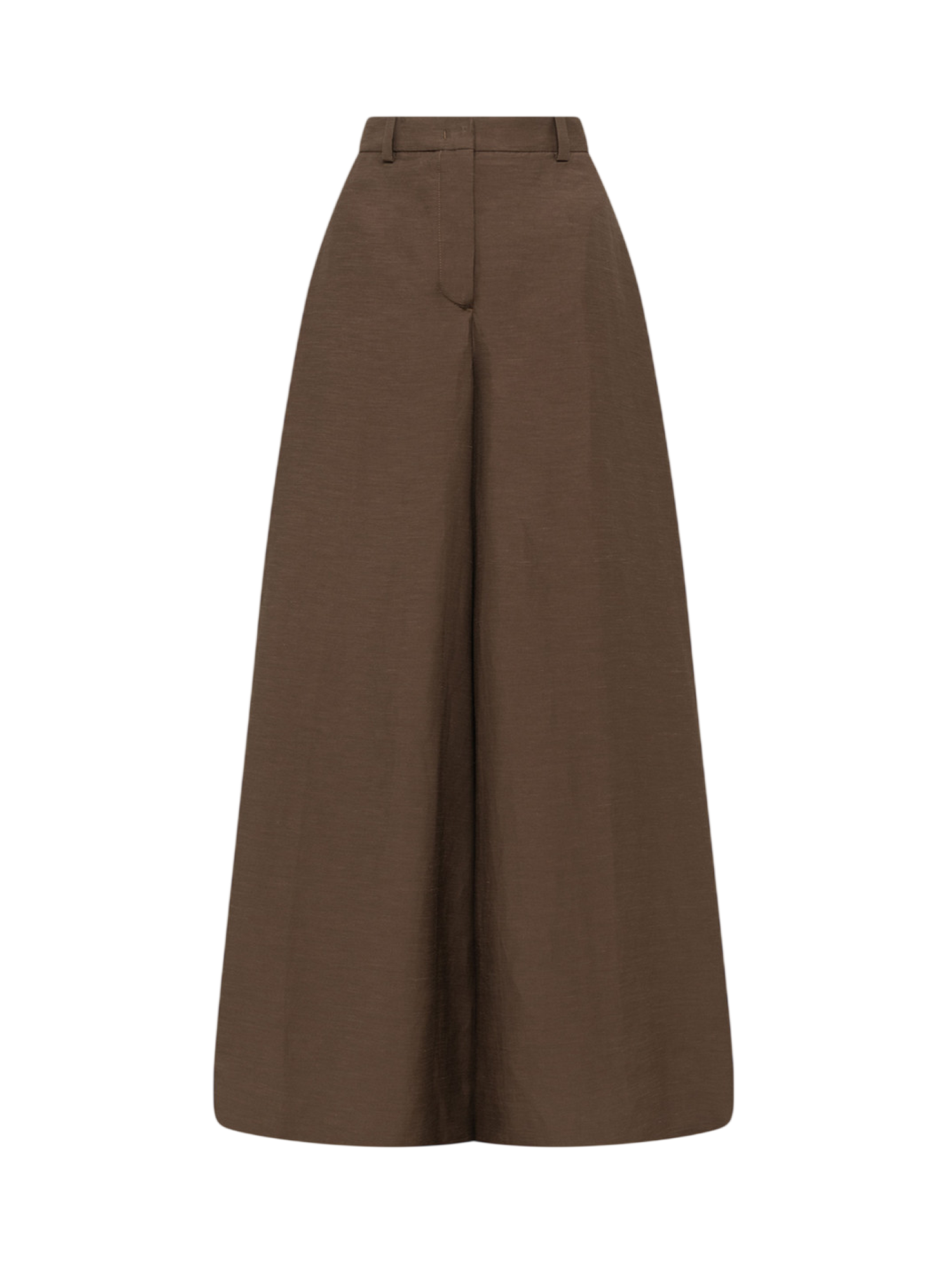 Blugirl pantaloni wide leg donna misto lino marrone RA6192T8823 90913 BLUGIRL