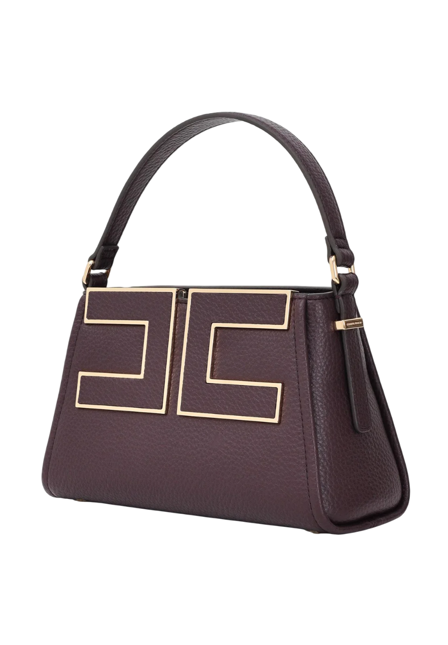 Elisabetta Franchi borsa in ecopelle con logo borgogna BS36A56E2 EA4 ELISABETTA FRANCHI