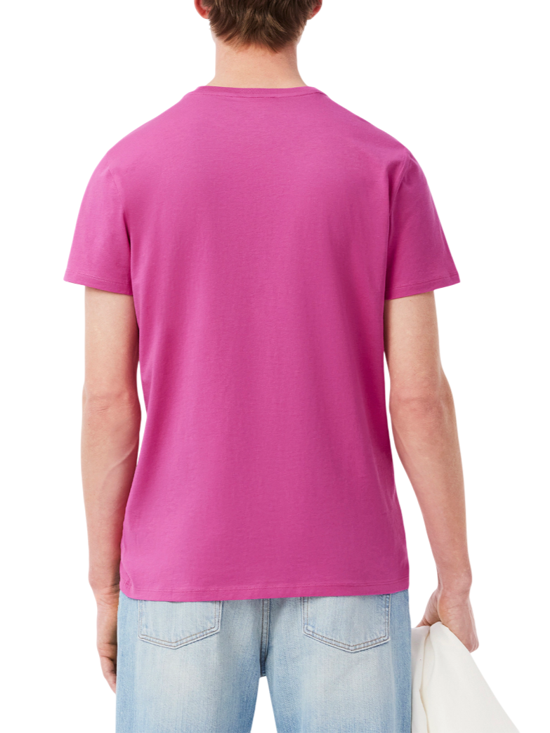 Lacoste T-shirt manica corta in cotone Pima fucsia TH6709 I1L LACOSTE