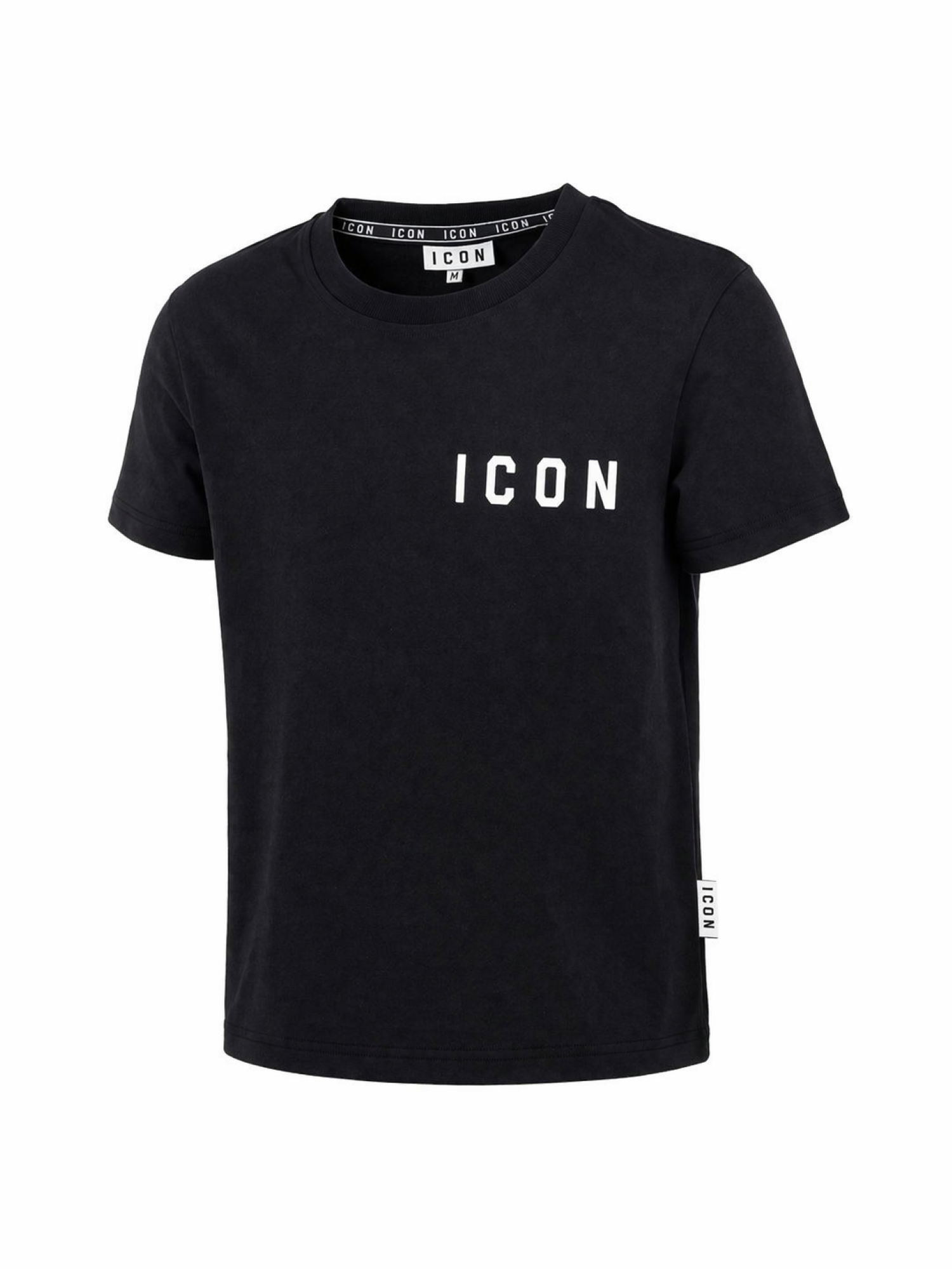 Icon T-shirt bambino manica corta con logo nero IBKS001074 9000 ICON