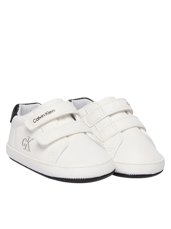 Calvin Klein scarpette neonato con velcro bianco V0B9-83273-1582 X002 Calvin Klein Footwear