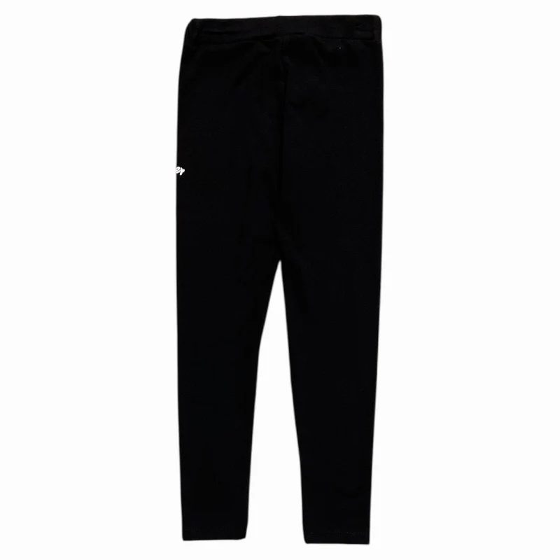 Disclaimer leggings bambina con logo nero 58707 NERO DISCLAIMER