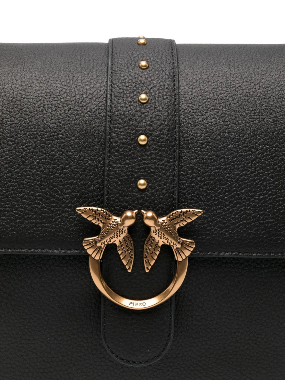 Pinko borsa Love One Extra Slouchy in pelle nero 105067-A2OX Z99Q PINKO