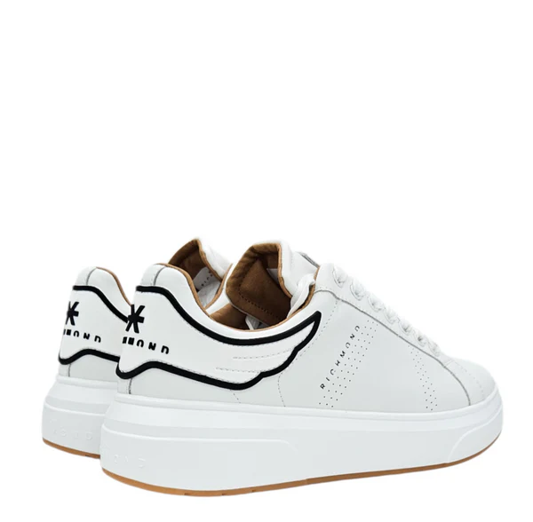 John Richmond sneakers uomo Action Leather in pelle bianco 31017 A John RICHMOND