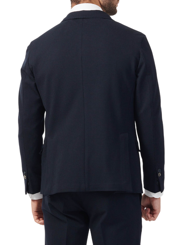 Mulish completo giacca monopetto e pantaloni con motivo puntinato nero ANDROMEDA-ABS990 NERO MULISH