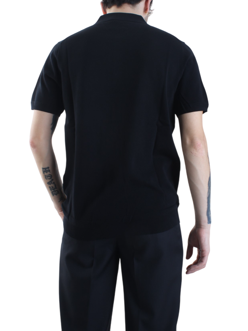 Opificio 4.0 polo manica corta in cotone nero 651003 NERO Opificio 4.0