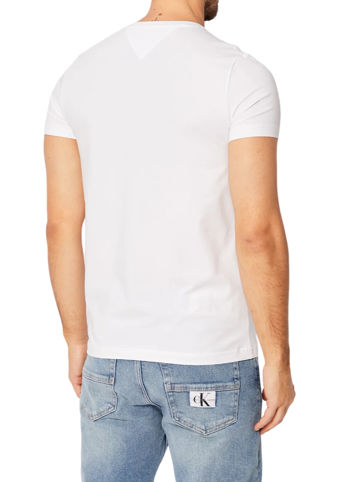 Tommy Hilfiger T-shirt uomo slim fit bianco MW0MW27539 YBR Tommy Hilfiger