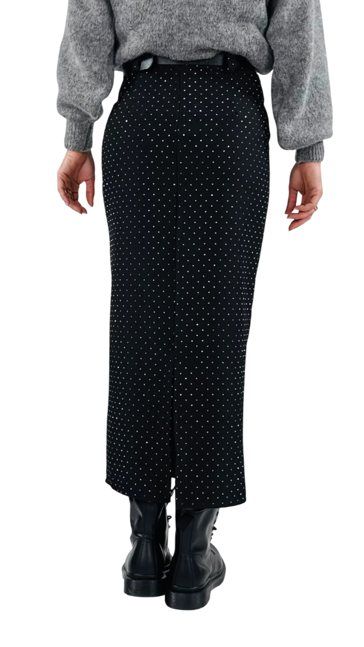 Haveone gonna lunga con strass nero GFW-P202 NERO HAVEONE