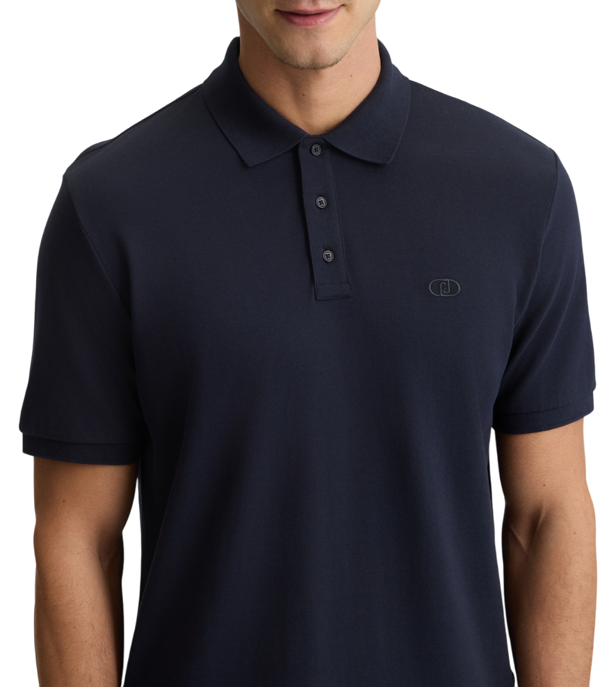 Liu Jo polo manica corta in piquè blu QA5157J0299 93920 LIU JO