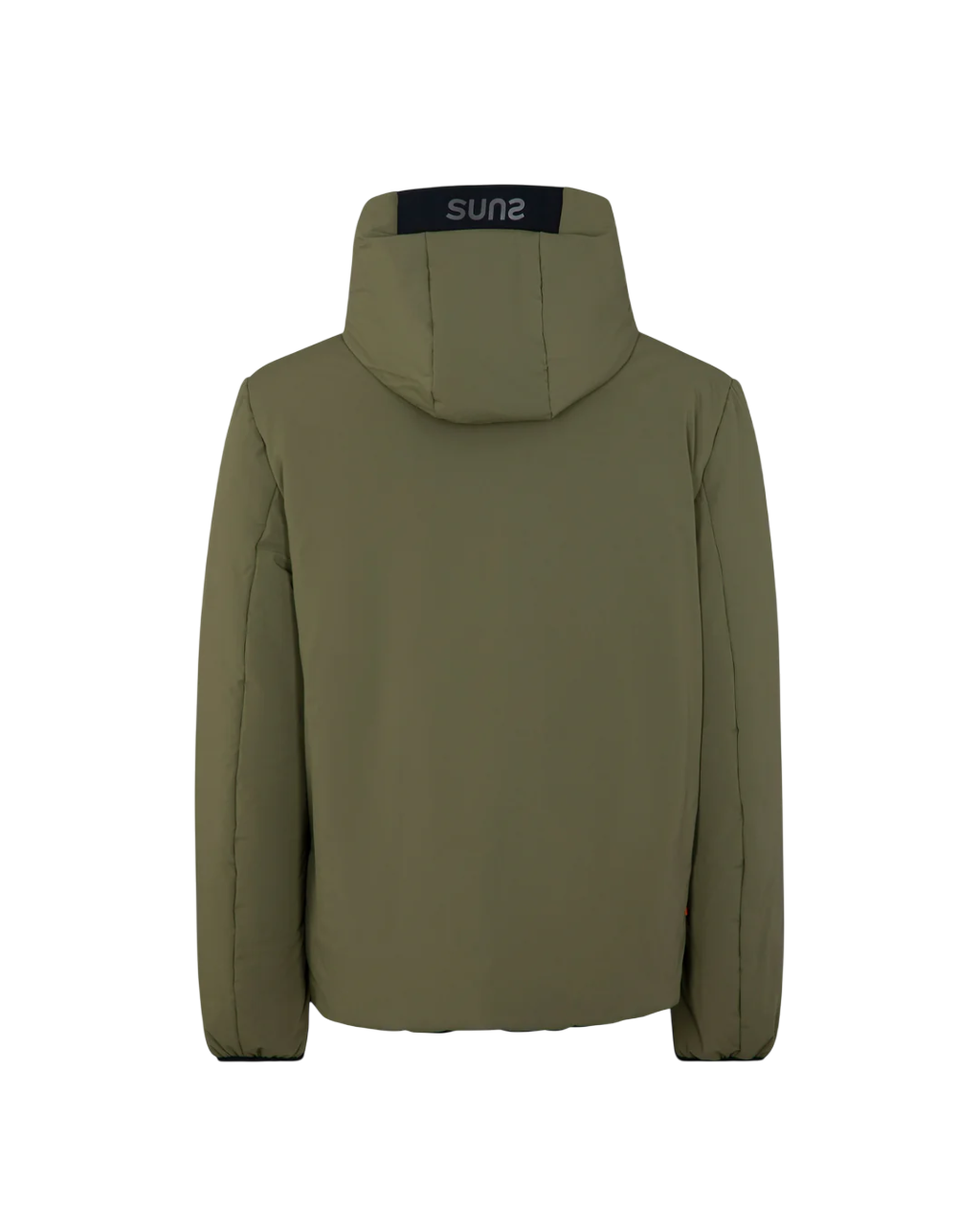 Suns giubbino imbottito reversibile con cappuccio verde militare nero GBS63021U ARMY-BLACK SUNS