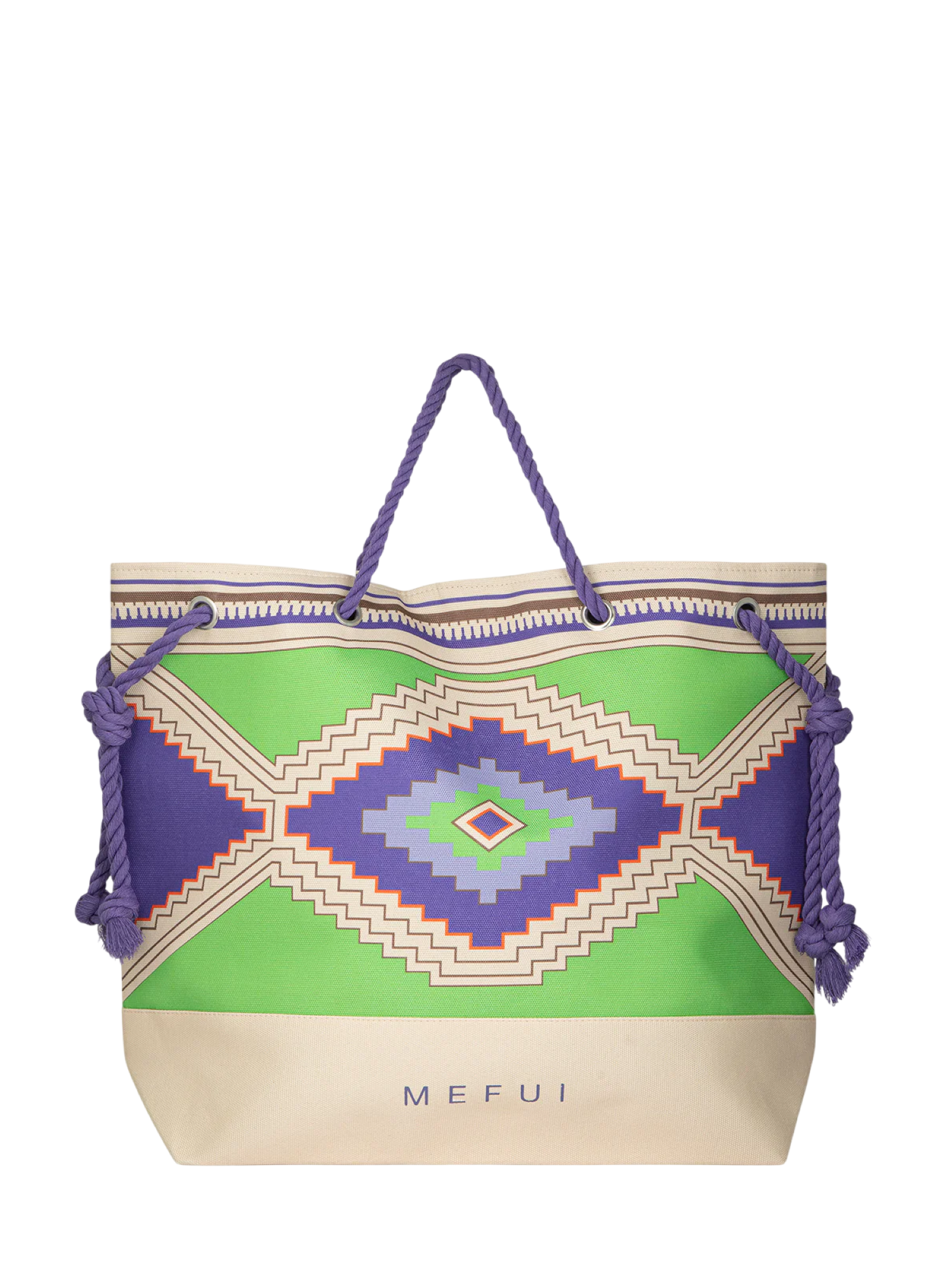 Me Fui borsa mare donna in fantasia verde viola MA26-SW0001 X40 ME FUI