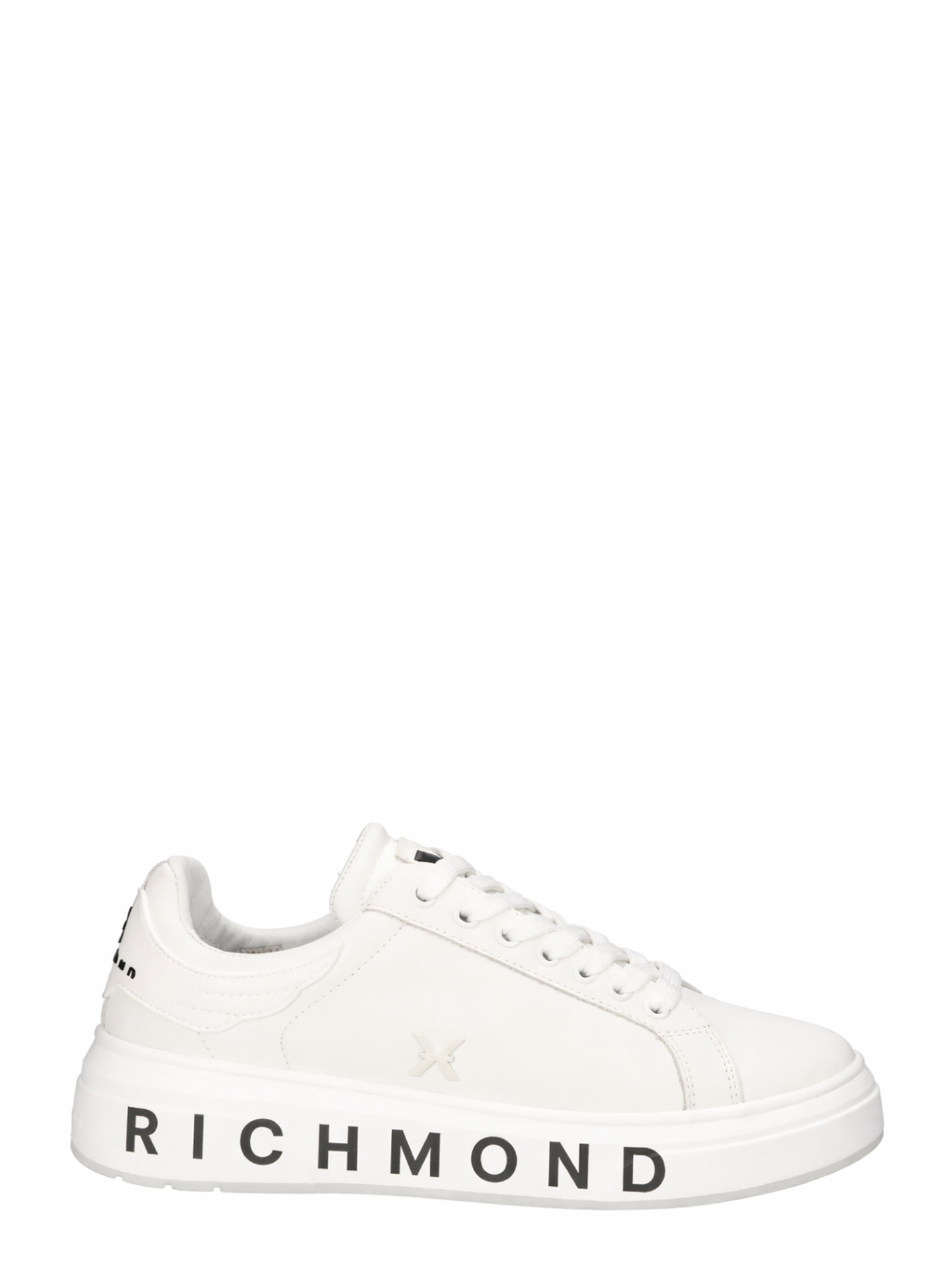 John Richmond sneakers uomo in pelle stampa logo bianco 31016 A John RICHMOND