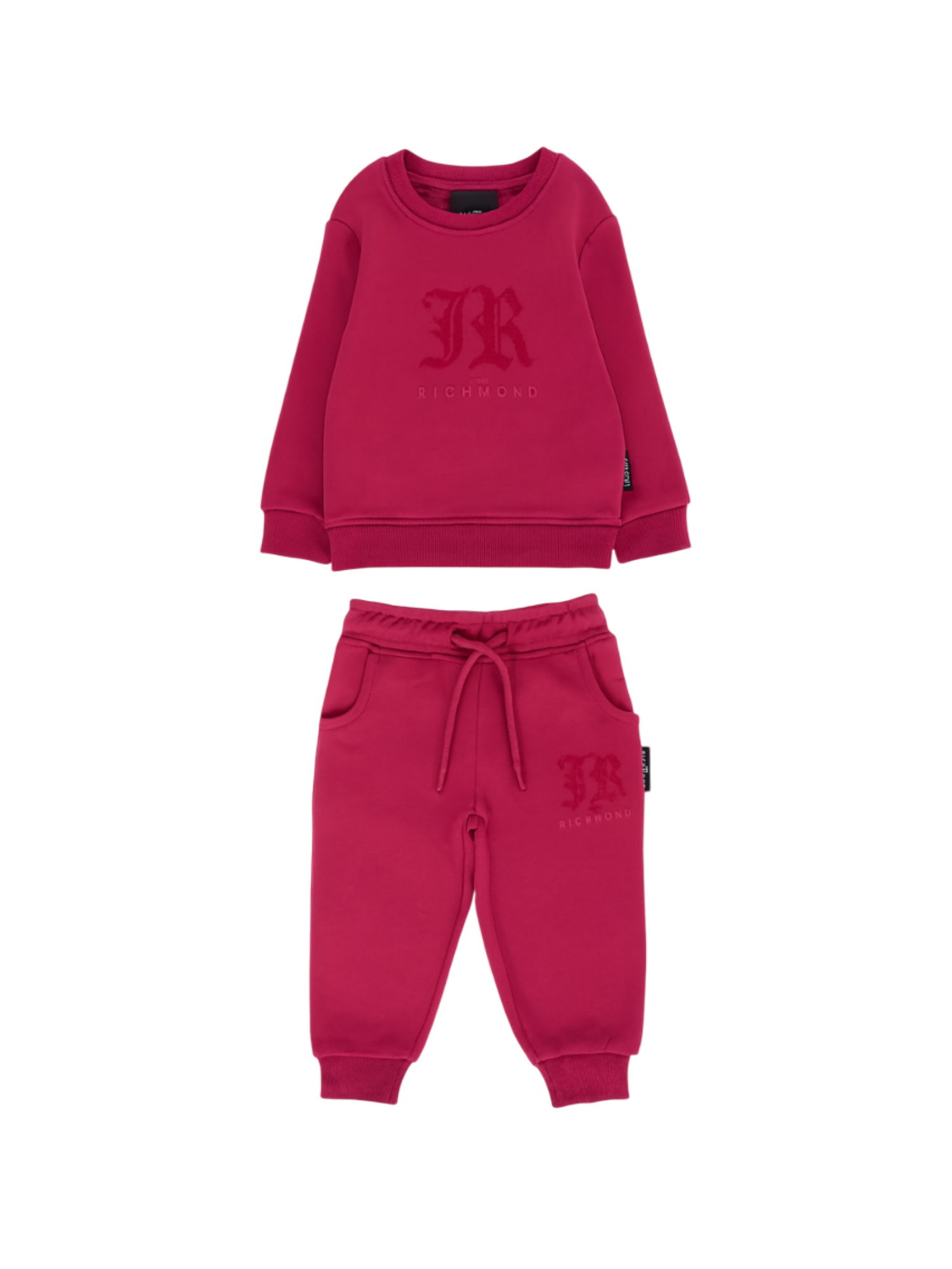 John Richmond completo neonata felpa e pantaloni fucsia RGA25002CF VIVACIUS John RICHMOND