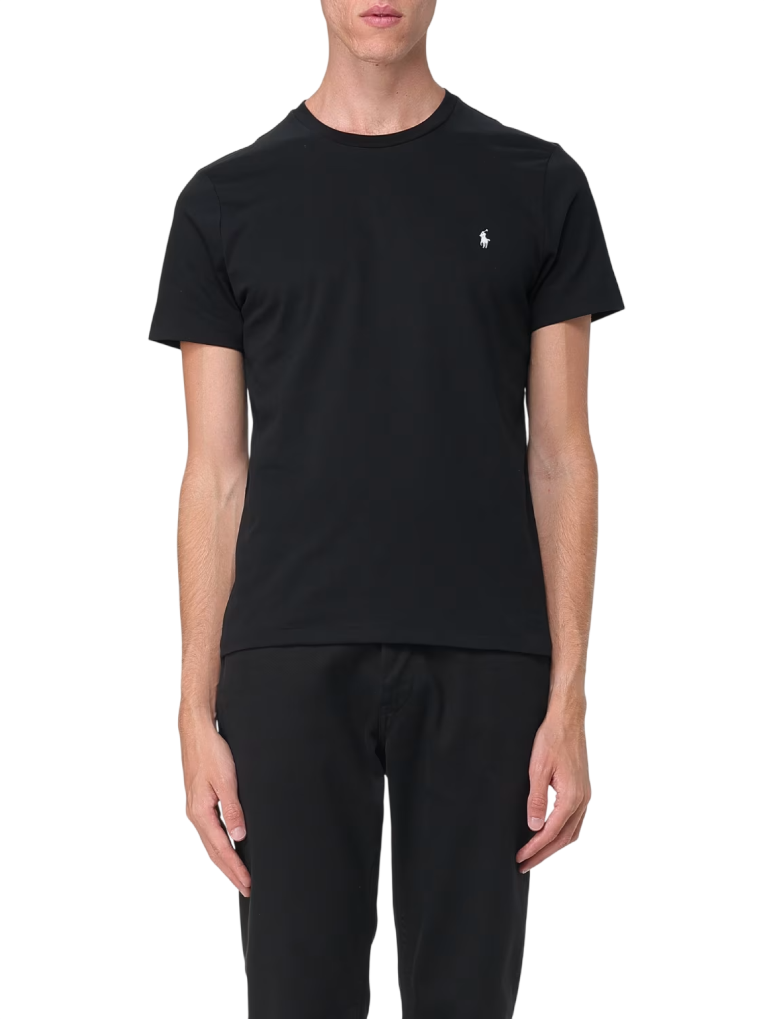 Polo Ralph Lauren T-shirt manica corta uomo in jersey nero 714844756 006 RALPH LAUREN