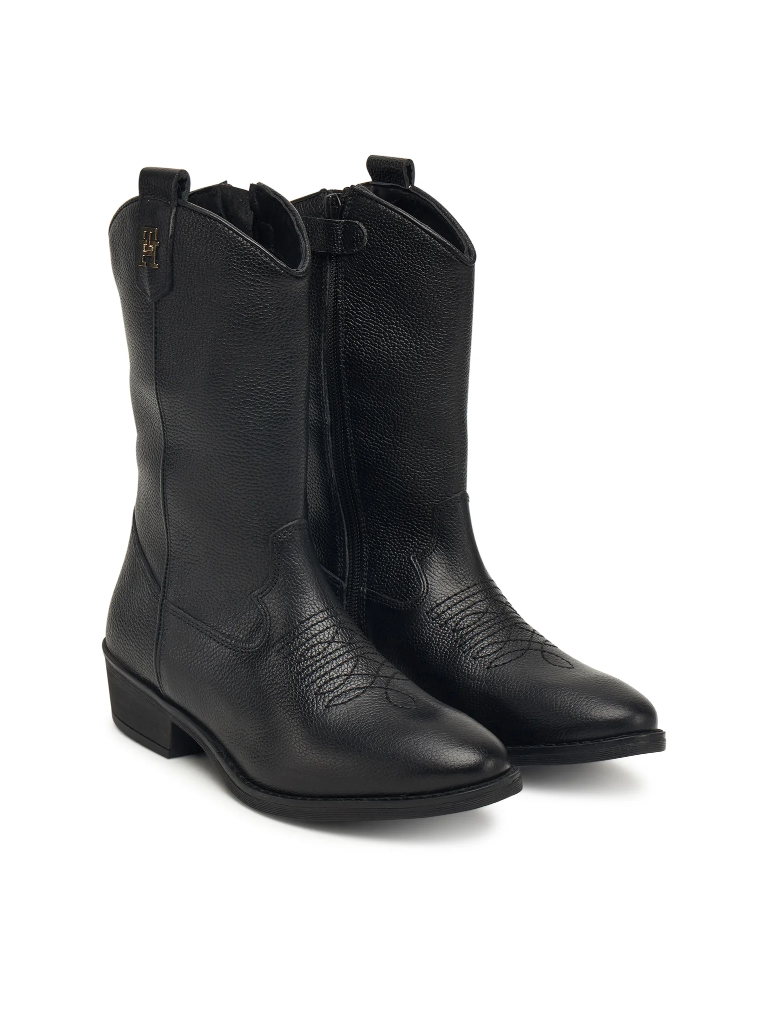 Tommy Hilfiger stivali camperos bambina in ecopelle nero T3A6-34040-0036 999 Tommy Hilfiger