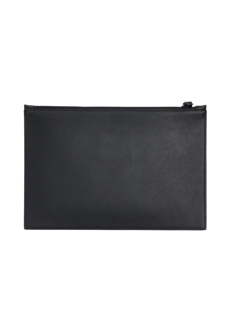 County of Milan pochette uomo in ecopelle stampa iconica nero COMAF250133 NERO-YELLOW WINGS COUNTY OF MILAN