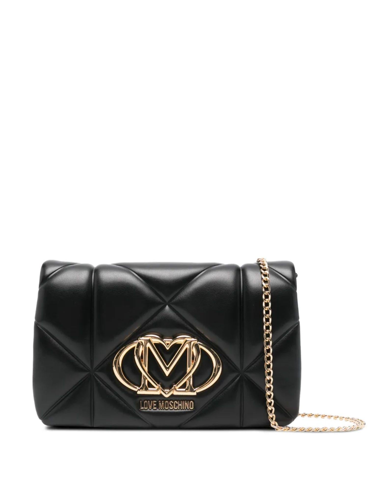 Love Moschino borsa a tracolla in ecopelle trapuntata nero JC4043PP1O-LC0 000 MOSCHINO LOVE