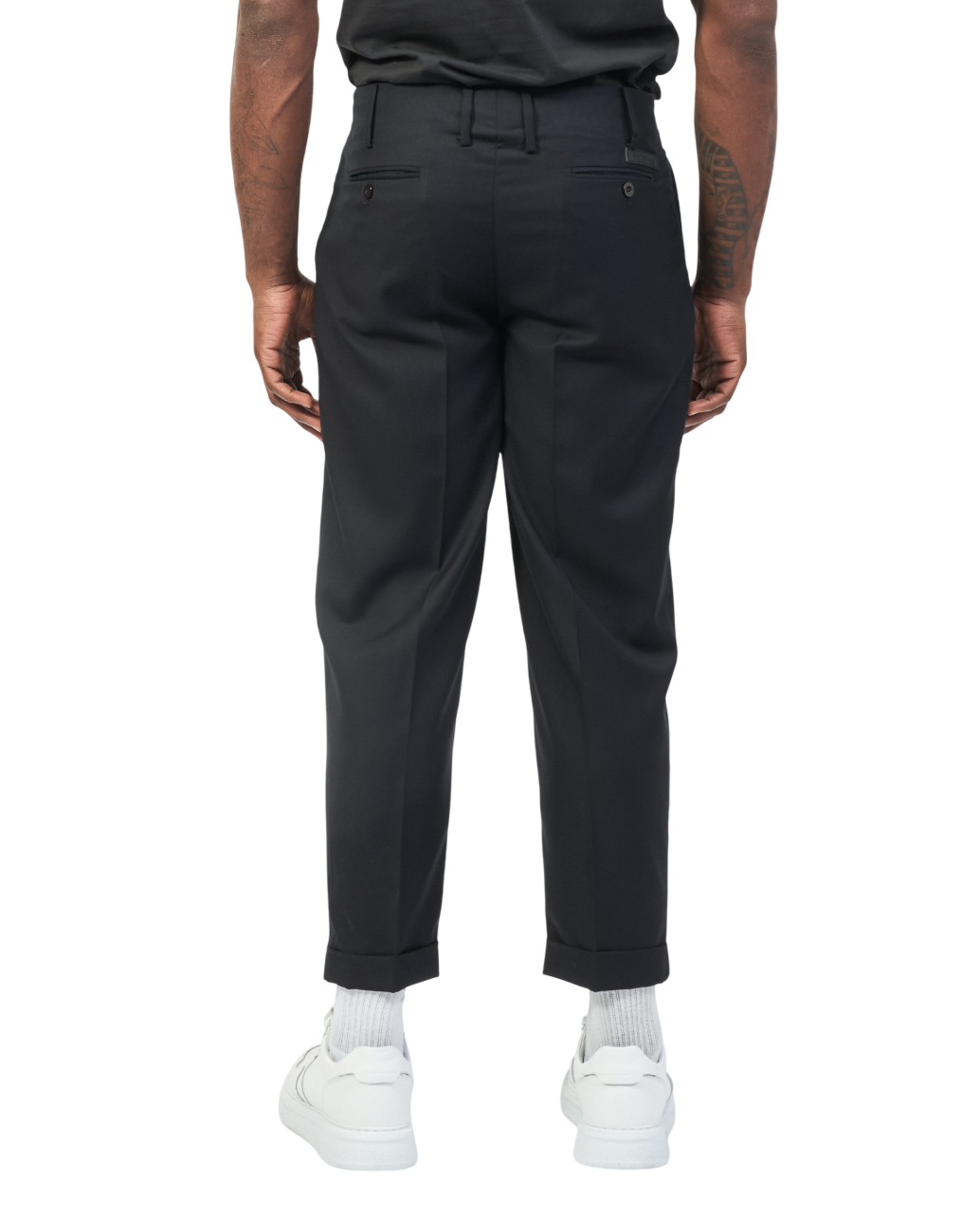 John Richmond pantaloni Rinesti con pinces gamba slim nero UMP25225PA BLACK John RICHMOND